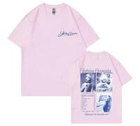 Trconk Sabrina Carpenter Merch Maglietta Hip Hop Stampata Maniche Corte Oversize Cotone T-Shirt Streetwear per Uomo Donna XS~4XL-Pink||x_s