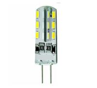 TRDEWR 10pc Mini G4 Silicone Cristallo LED Lampadina A Mais 2W 3W Lampada Sostituisci 10W 30W Faretto Alogeno Lampadario Illuminazione Ad Alta Resa Cromatica(3W 48LEDs,Warm White)