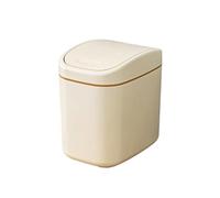 TRDEWR 1PCS Desktop Di Pattumiera Piccolo Mini Plastica Con Shake Copertura For La Casa Ufficio Bidoni Dei Rifiuti For Pulizia Della Resistente Alle Intemperie(Orange)