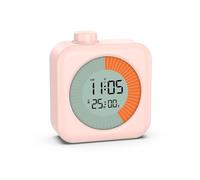 TRDEWR Conto alla Rovescia Timer Visivo Digitale Orologio 3 in 1 con Timer Cronometro for Conto alla Rovescia da 60 Minuti for L'insegnamento dello Studio di Cucina Timer Ricaricabile(Pink)
