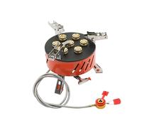 TRDEWR Fornello da Campeggio Fornello da Campeggio 5/7 Core 17800W Bruciatore A Gas Ad Alta Potenza Zaino in Spalla Antivento for Cucinare All'aperto Picnic Escursionismo Piccolo E Portatile(7-Core)
