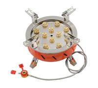 TRDEWR Fornello da Campeggio Fornello da Campeggio 9/12 Core 19800W 21800W A Gas Ad Alta Potenza Viaggio Antivento con Valvola del Regolabile Piccolo E Portatile(12 Core 21800W)