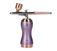 TRDEWR Iniettore di Ossigeno Penna a spruzzo elettrica Kit for Pistola sparachiodi for la casa Pistola for verniciatura a spruzzo for Torta con compressore Wireless Ampia Applicazione(Purple)