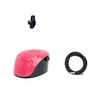TRDEWR Kit compressore aerografo a Doppia Azione con Pistola a spruzzo for Vernice for Nail Art Make Up Pittura Ampia Applicazione(Red Set)