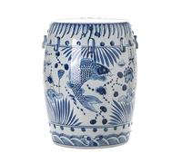 TRDEWR Le ceramiche blu e bianche sono ricche di sgabelli for il cambio delle scarpe da pesce, for la casa, sedili semplici for esterni Lavorazione Squisita