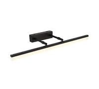 TRDEWR Led semplice e moderno impermeabile antiappannamento specchio retrattile faro specchiera bagno armadio lampada applique Piccolo E Luminoso(Cool,BLACK_9W 40CM)