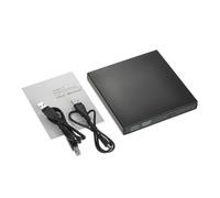 TRDEWR Lettore CD Dvd Esterno USB unità CD/Dvd Disco Esterna 2.0 Rom Ottico for Laptop PC Desktop Processo di Riproduzione Chiaro(Black)