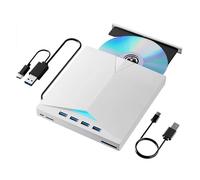 TRDEWR Lettore Ottico Esterno Dvd RW 7 in 1, Masterizzatore CD, USB 3.0 Type-c, unità Ottica Esterna for PC Portatile E Desktop Processo di Riproduzione Chiaro