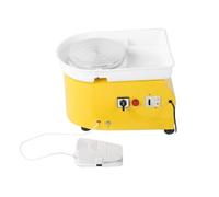 TRDEWR Macchina for Tornio da Vasaio Elettrico for Studenti E Dilettanti, Strumento for Modellare La Ceramica Alta Stabilità E velocità Flessibile(Yellow,250W)