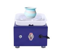 TRDEWR Mini Tornio da Vasaio Elettrico Fai Te, Macchina for Argilla Ceramica con Vasca for Principianti di, Professionale, 24 W Alta Stabilità E velocità Flessibile