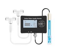 TRDEWR Misuratore di PH 5 in 1 for Acqua, Calibrazione con Un Clic, Tester Digitale della qualità Del'acqua, EC/TDS/PH/Temperatura/umidità for Bere Rilevamento Rapido E Preciso