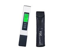 TRDEWR Misuratore TDS 3 in 1, Tester Digitale della qualità Del'acqua in PPM for Acque Potabili for Rubinetto, Pozzo, Piscina, Idroponico for Acquari Rilevamento Rapido E Preciso(White)