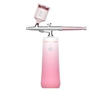TRDEWR Spruzzatore a Vapore facciale Nano Ionic Vaporizzatore facciale Spruzzatore for iniezione di Ossigeno Viso Idratante Spa Macchina for la Cura della Pelle Ampia Applicazione(Pink Set)