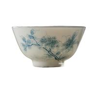 TRDEWR Tazza Da Tè Dipinta A Mano Di Ibisco Antico In Porcellana Bianca E Blu Ciotola In Ceramica Regalo For Gongfu Set Cinese For La Cultura Del 80ml L'Eleganza è Senza Tempo