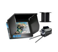 TRDEWR Telecamera Subacquea for Pesca HD da 5 Pollici for sul Ghiaccio con Luci A Infrarossi 12 Pezzi Vista Ampia A 220 ° for La in Barca Lago Corda Ad Alta Tenacità