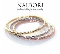 tre anelli argento 925 Oro giallo rosa bianco tris diamantato sottile 3 ori fini