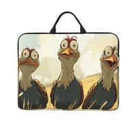Tre Anime Pulcini Notebook Custodia Con Maniglia Del Computer Portatile 14 Pollice Manica Del Computer Per Le Donne Degli Uomini Imbottito Della Copertura