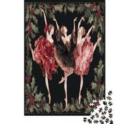 Tre ballerine che danzanoPuzzle 1000 Pezzi Per Adulti, Giochi Educativi, Sfide, Decorazioni Per La Casa70x50cm/1000pcs