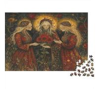 Tre bellissime madri Puzzle Per Adulti |Red SunFiores Ready for The Holiday| 1000pcs (75x50cm) Puzzle Giochi Educativi,decorazioni Per La Casa