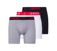 Tre Boxer Uomo Jordan Flight Cotton Stretch - Nero/Bianco/Grigio