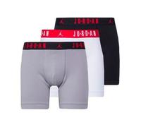 Tre Boxer Uomo Jordan Flight Cotton Stretch - Nero/Bianco/Grigio