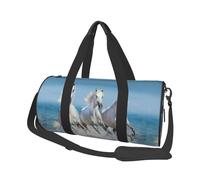 Tre cavalli bianchi, Borsone da viaggio di grande capacità Borsa rotonda Borsa da viaggio sportiva Borsa da viaggio Borsa da fitness