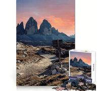 Tre Cime, Italia Puzzle da 1000 pezzi per ragazzi Sviluppa le capacità analitiche Divertente e tranquillo Unisci i pezzi con precisione Elegante regalo di Natale (38x52cm)