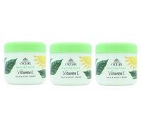 Tre confezioni Cyclax vitamina E viso e corpo crema 300 m