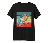 Tre Conures Conure Pappagallo Uccelli Tropicali Natura Maglietta Premium