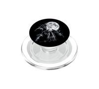 Tre Corvi Ululando Luna Piena Caw Gotico Notte Spettrale Cielo PopSockets PopGrip per MagSafe