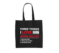 Tre Cose Che Amo Tanto Quanto Il Balletto - Borsa In Canvas - Danza
