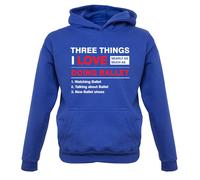 Tre Cose Che Amo Tanto Quanto Il Balletto - Felpa Per Bambini - Danza