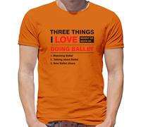Tre Cose Che Amo Tanto Quanto Il Balletto - T-Shirt Uomo - Danza Ballo