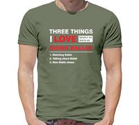 Tre Cose Che Amo Tanto Quanto Il Balletto - T-Shirt Uomo - Danza Ballo