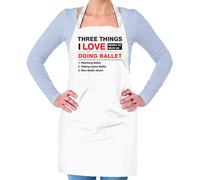 Tre Cose Che Amo Tanto Quanto La Danza - Grembiule Unisex Adulto - Danza