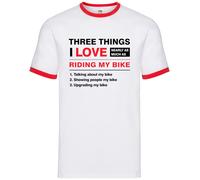 Tre Cose i Love Come Varie Equitazione My Bicicletta - Uomo Suoneria - Ciclismo