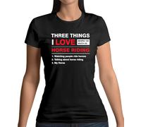 Tre Cose i Love Quasi Come Varie Come Equitazione - T-Shirt - Cavalli