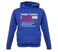 Tre Cose i Love Quasi Come Varie Come Nuoto - Bambini Felpa Nuotatore Piscina