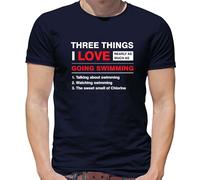 Tre Cose i Love Quasi Come Varie Come Nuoto T-Shirt - Nuotatore - Nuoto