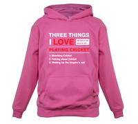 Tre Cose i Love Quasi Come Varie Cricket - Bambini Felpa Player Coppa Del Mondo
