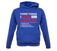 Tre Cose i Love Quasi Come Varie Danza - Bambini Felpa con Cappuccio Ballerina