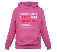 Tre Cose i Love Quasi Come Varie Danza - Bambini Felpa con Cappuccio Ballerina