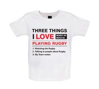 Tre Cose i Love Rugby - Body / Babytee - Sei Player Nazionali Ventola Love