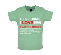 Tre Cose i Love Rugby - Body / Babytee - Sei Player Nazionali Ventola Love