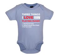 Tre Cose i Love Rugby - Body / Babytee - Sei Player Nazionali Ventola Love
