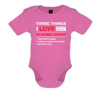 Tre Cose i Love Rugby - Body / Babytee - Sei Player Nazionali Ventola Love