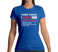 Tre Cose i Love Rugby - T-Shirt - Sei Player Nazionali Ventaglio