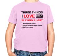 Tre Cose i Love Rugby - T-Shirt - Sei Player Nazionali Ventola