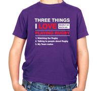 Tre Cose i Love Rugby - T-Shirt - Sei Player Nazionali Ventola