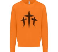 Tre Croci Grunge Gotiche Uomo Felpa Maglione